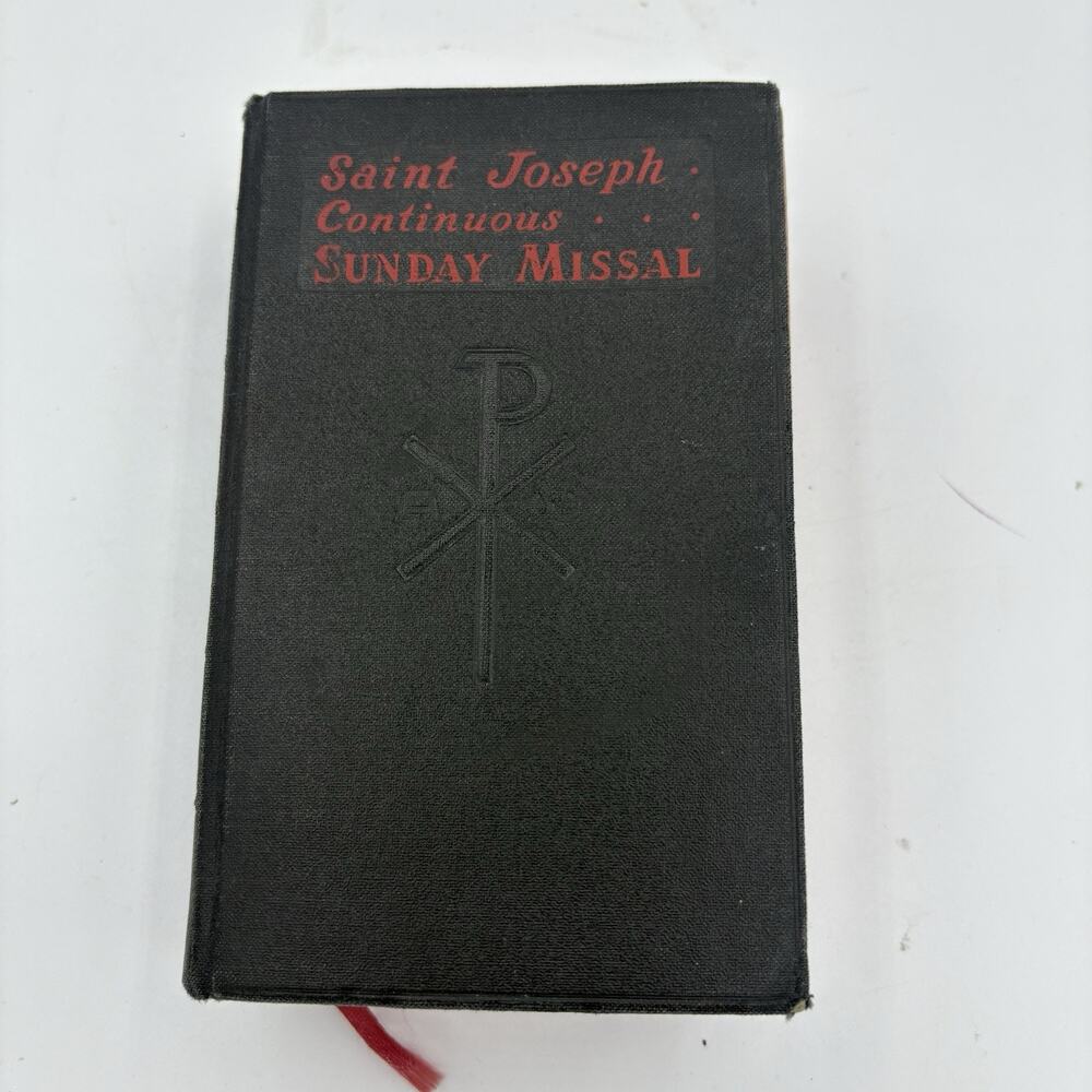 St Joseph Continuous Sunday Missal 1961 Print HC Confraternity Version Vintage B